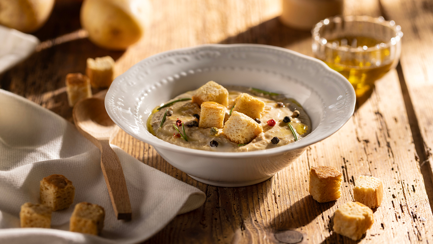 crema di cavolfiore e castagne