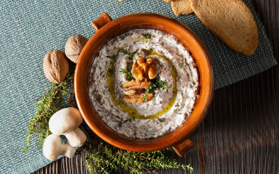 Paté di funghi e noci con Crostino Dorato Multicereali
